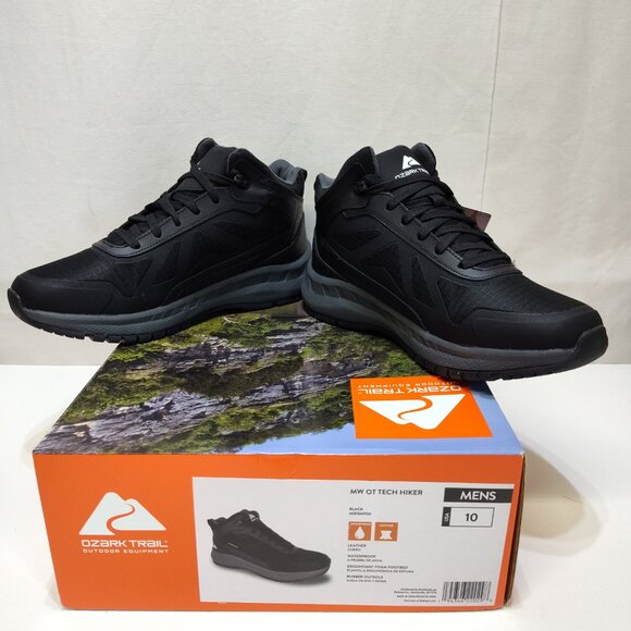 Ozark Trail Tech Hiker Waterproof Leather Outdoor Men's US 10 EUR 43 Shoes NIB - Picture 3 of 12